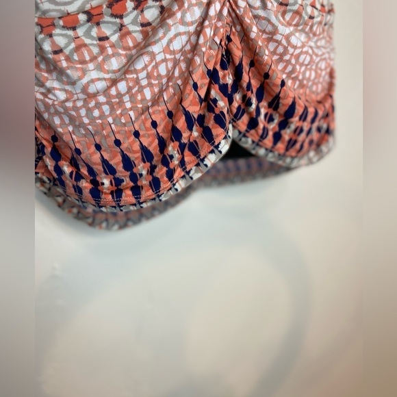 Style & Co.~V-Neck Stripe Design Top~Ruching~Form Fitting~Cap Sleeve~Size M - Picture 11 of 13